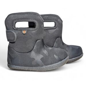 Bogs Baby Boot Tonal Camo-Black Infant Little Kid 8 Unisex Rain Snow Waterproof